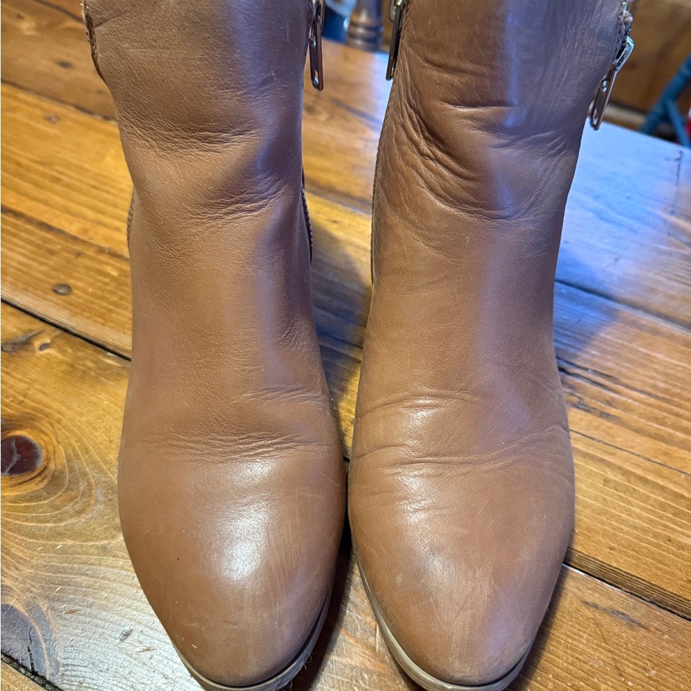 Steve Madden Brown Leather Ankle Boots